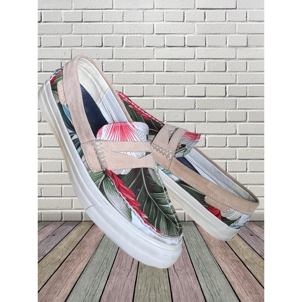 Cole Haan Moccasin Pinch Maine Classis Mens Floral Boat Shoes Deck Sz 9.5M Grand